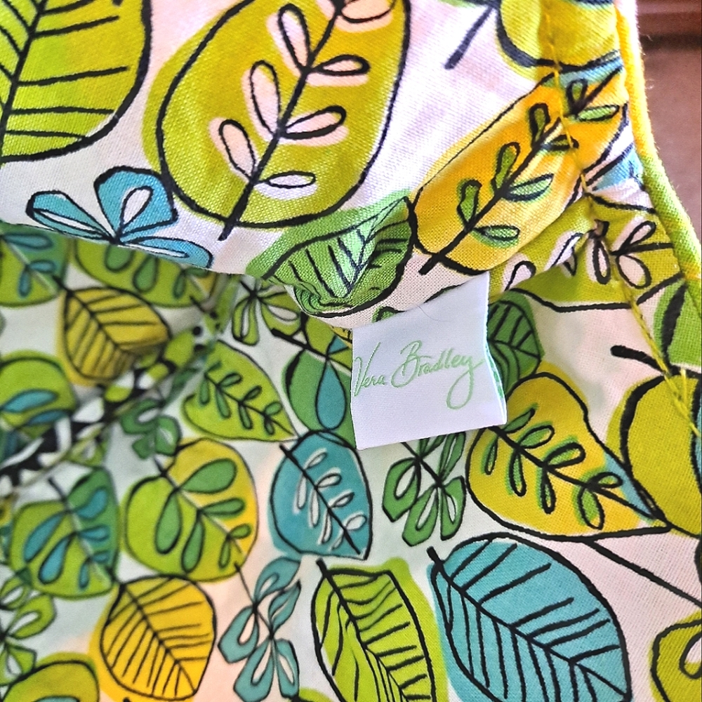 💚 💛 Vera Bradley Green Floral Princess Mini Handbag - Picture 5 of 7